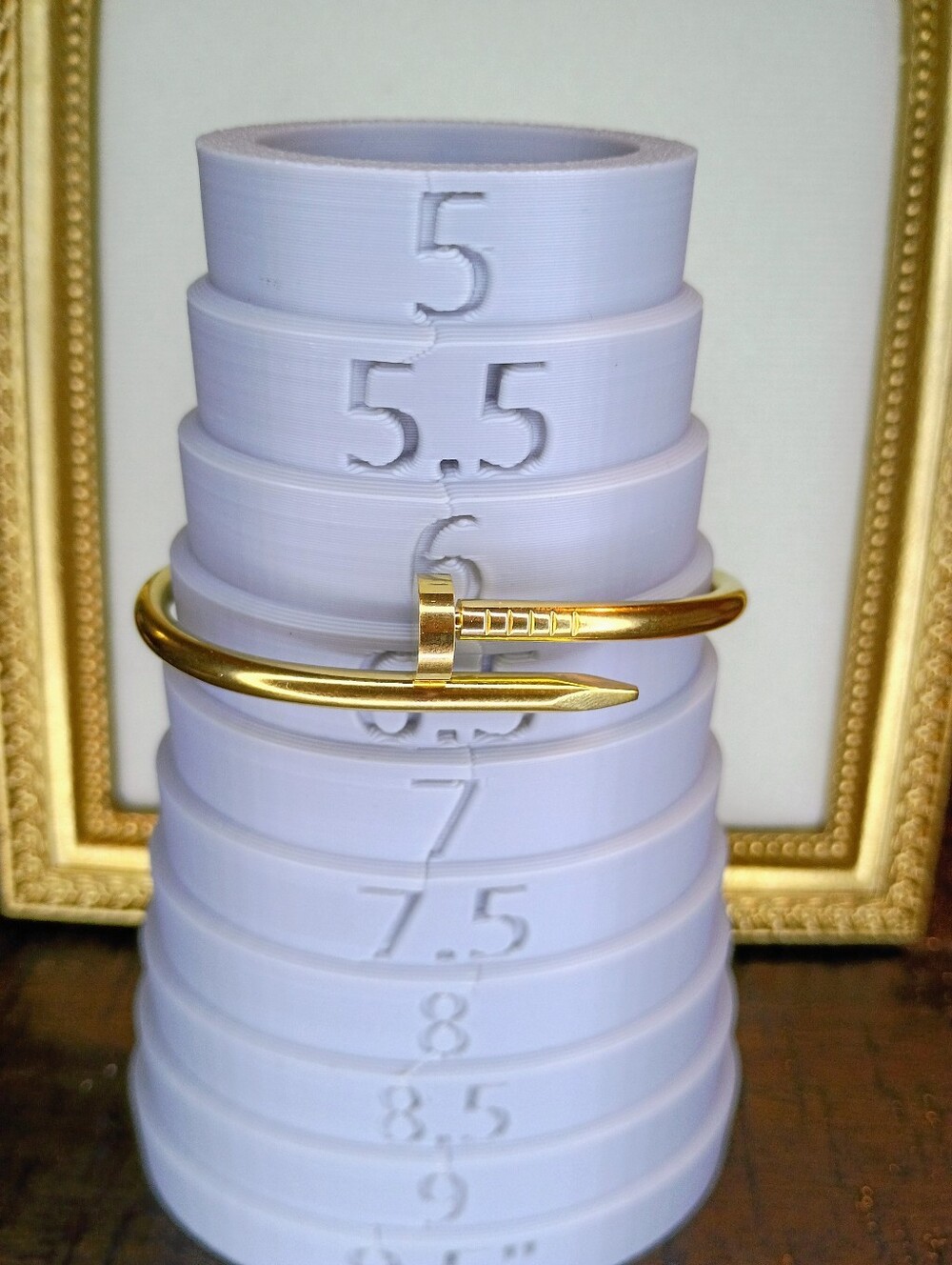 New Gold Screw-Style Bangle Bracelet - Fashion Jewelry